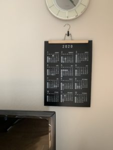 セリアMB-9570 PPビッグカレンダー2020(年間カレンダー)