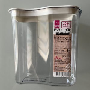 ダイソー　ピッチャー（1.1l）